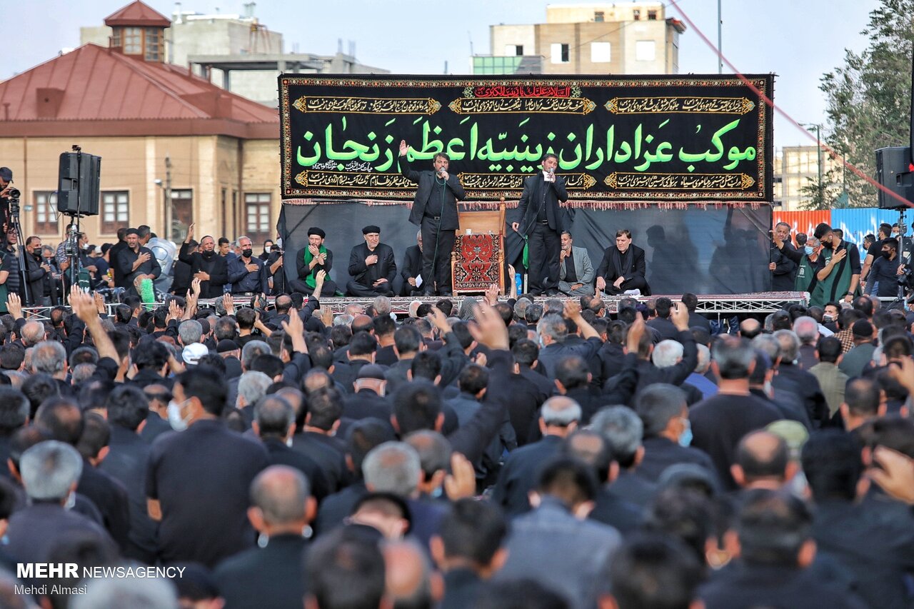 اجتماع زینبیه اعظم زنجان فریاد رسای «ما همه عباس تویم یا زینب»