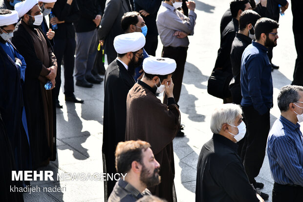 مراسم تشییع و تدفین آیت الله فقیه ایمانی(ره)-اصفهان