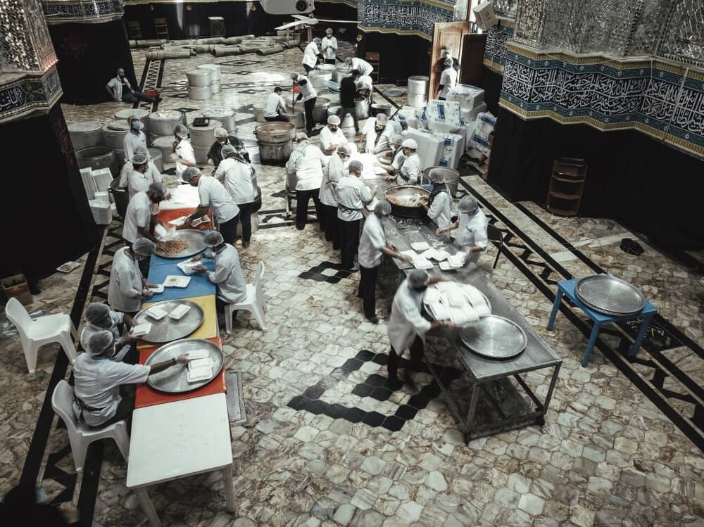 نذرواره حسینی پخت ۷۲ دیگ غذا در گنبدکاووس