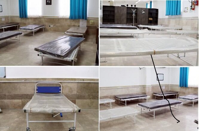مدرسه علمیه خواهران بوشهر برای کمک به بیماران کرونایی تجهیز شد