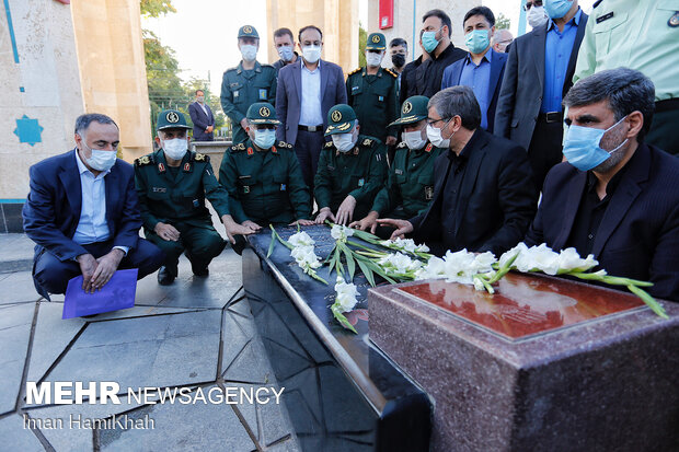 Basij commander's visit to Hamedan