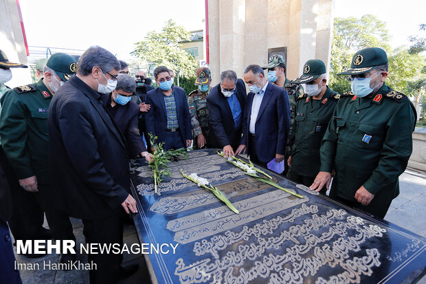 Basij commander's visit to Hamedan