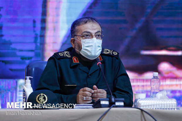 Basij commander's visit to Hamedan