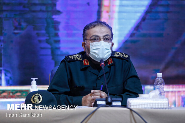 Basij commander's visit to Hamedan