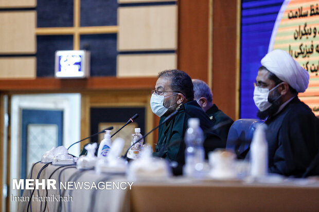 Basij commander's visit to Hamedan