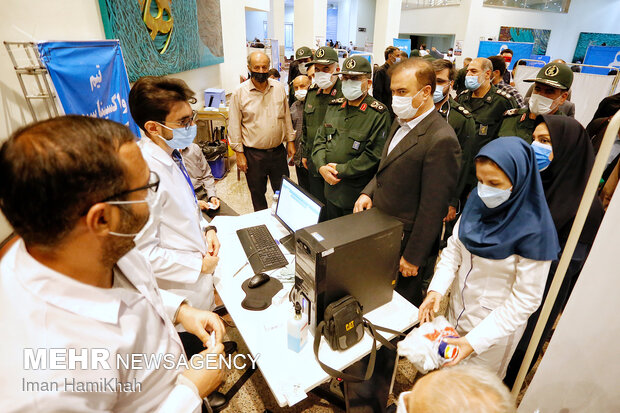 Basij commander's visit to Hamedan