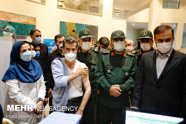 Basij commander's visit to Hamedan