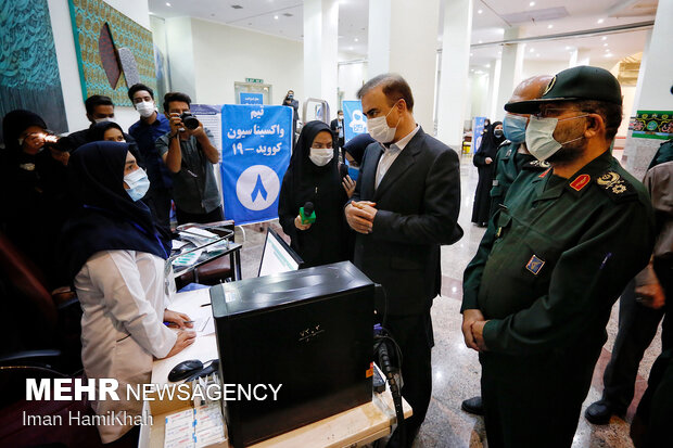 Basij commander's visit to Hamedan