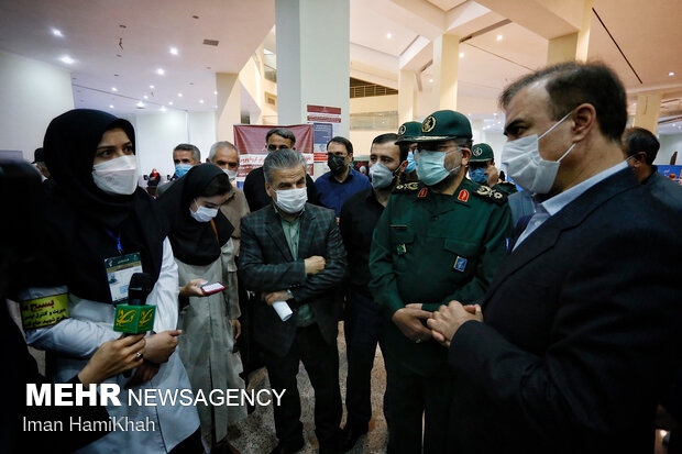 Basij commander's visit to Hamedan