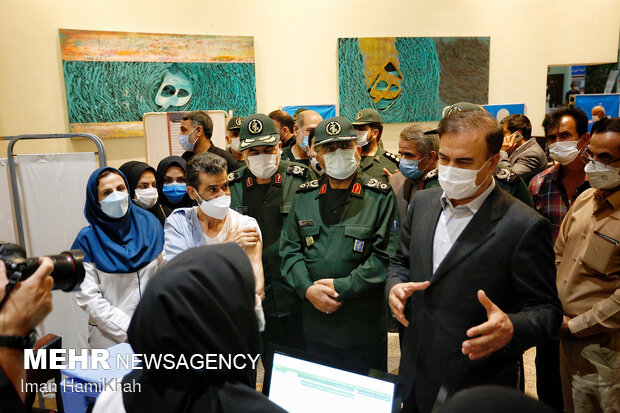 Basij commander's visit to Hamedan