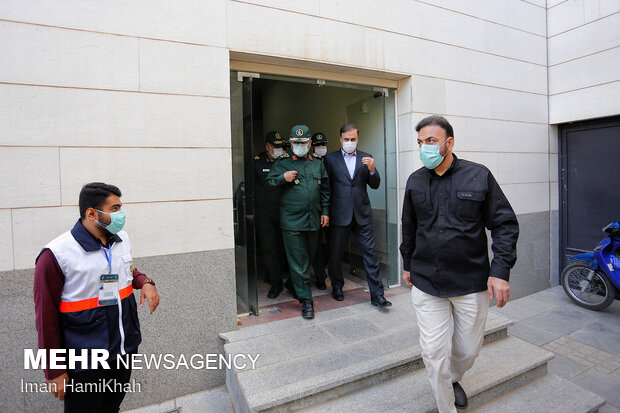 Basij commander's visit to Hamedan