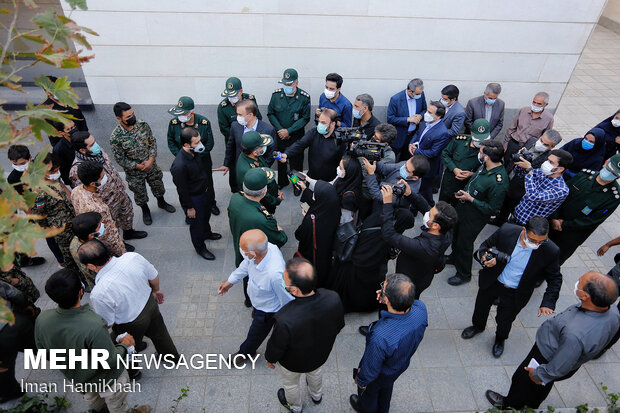Basij commander's visit to Hamedan