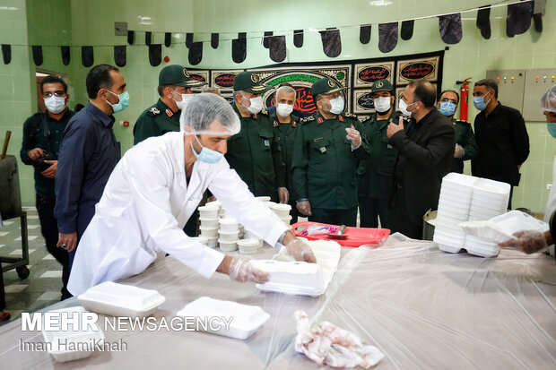 Basij commander's visit to Hamedan