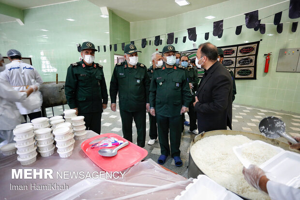 Basij commander's visit to Hamedan