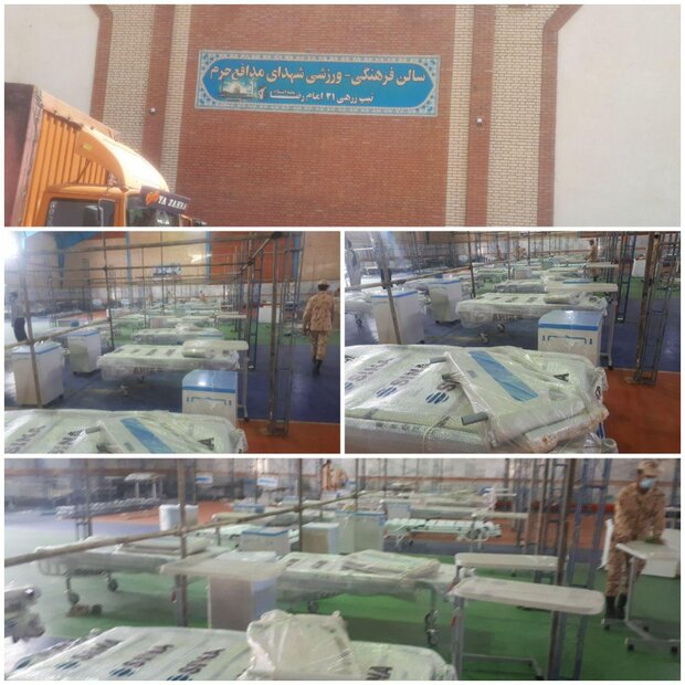 بیمارستان صحرایی ۹۶ تخت‌خوابی در نیشابور ایجاد می‌شود