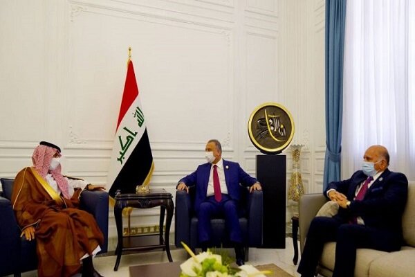 رایزنی الکاظمی با وزیر خارجه سعودی
