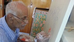نگار گر برجسته گل و مرغ  مکتب شیراز در گذشت