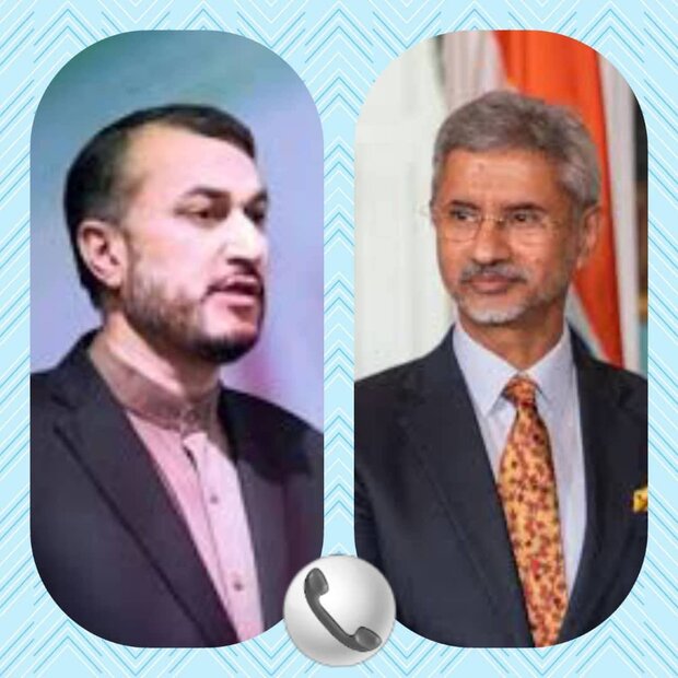 گفتگوی تلفنی وزرای امور خارجه جمهوری اسلامی ایران و هند