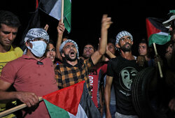 تظاهرات فلسطینی‌ها در جنین در پی شهادت یک جوان فلسطینی