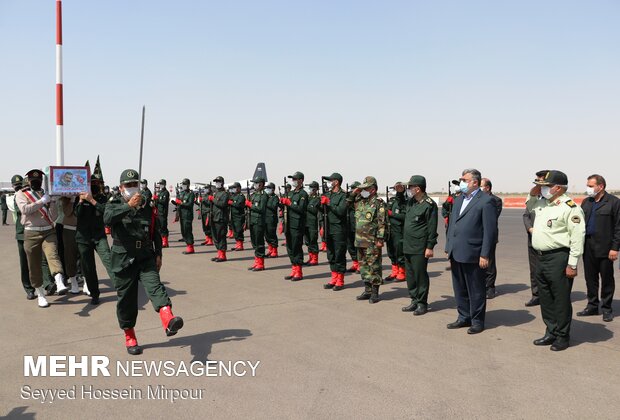 ورود پیکر مرحوم سرلشکر فیروز آبادی به مشهد