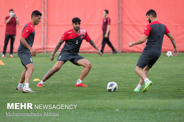 تمرین تیم فوتبال پرسپولیس تهران