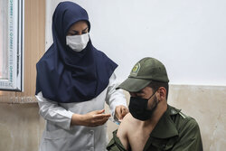 ۹۰ درصد سربازان پلیس پیشگیری تهران واکسینه شدند