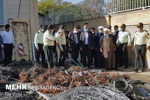 کشفیات اموال مسروقه از کارگاه های ضایعاتی کرمان