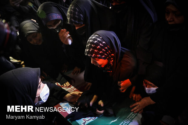Holy shrine defender funeral in Tehran