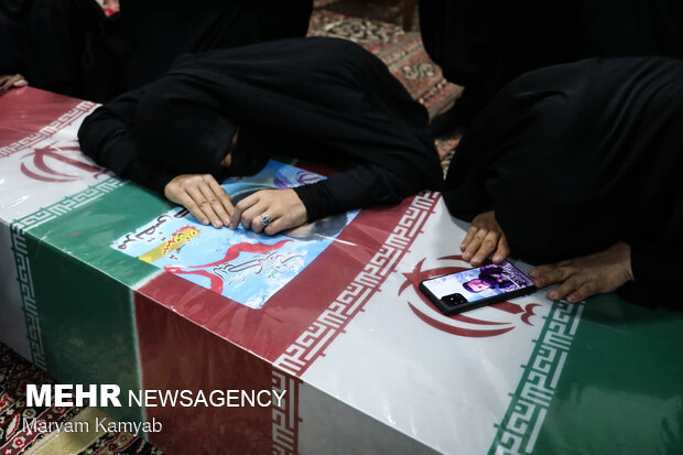 Holy shrine defender funeral in Tehran