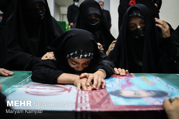 Holy shrine defender funeral in Tehran