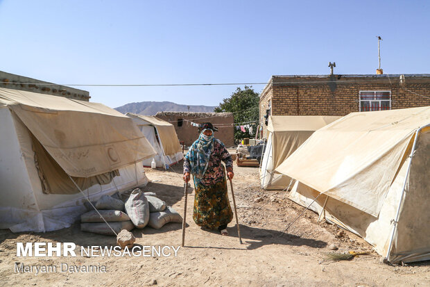اردوی جهادی دانشجویان خراسان شمالی درمناطق زلزله زده گرمه و جاجرم
