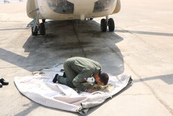 آخرین پرواز فرمانده /سرتیپ خلبان عفیف با گردان شینوک خداحافظی کرد