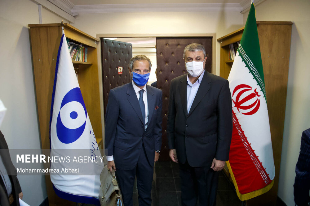 بین الاقوامی ایٹمی ایجنسی کے سربراہ کی ایرانی ایٹمی ایجنسی کے سربراہ سے ملاقات