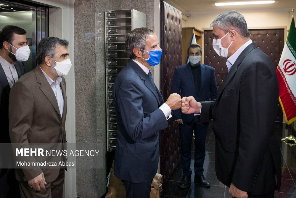 بین الاقوامی جوہری ادارے کے سربراہ کی ایرانی جوہری ادارے کے سربراہ سے ملاقات