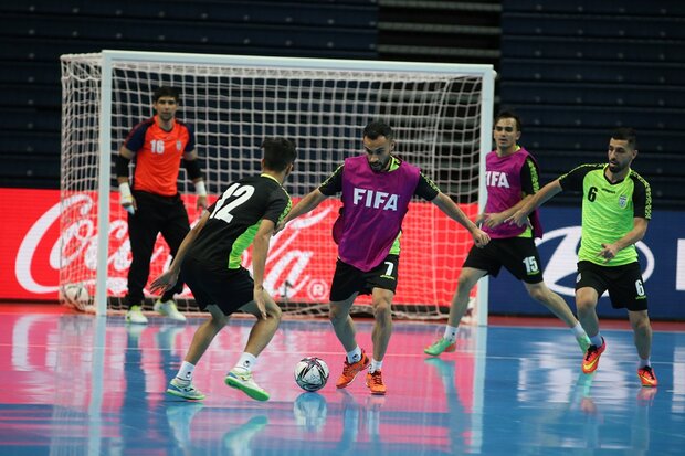 تصاویری ازآخرین تمرین تیم ملی فوتسال ایران پیش از بازی با صربستان