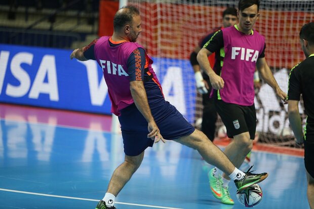 تصاویری ازآخرین تمرین تیم ملی فوتسال ایران پیش از بازی با صربستان