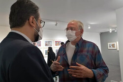 بازدید معاون هنری از نمایشگاه نقاشی جلال شباهنگی و احمد وکیلی