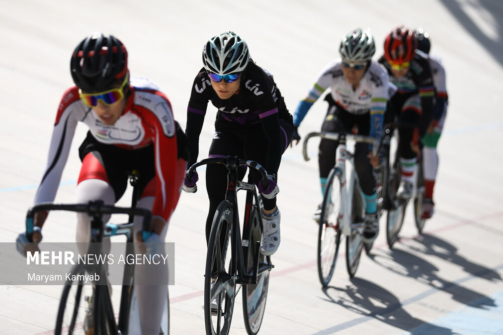 Iran women's track cycling competitions held in Tehran