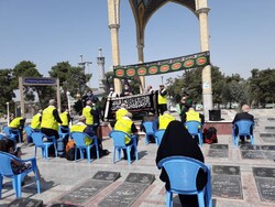 آیین بدرقه خدام اربعین موکب علی بن موسی الرضا(ع) گلستان برگزار شد