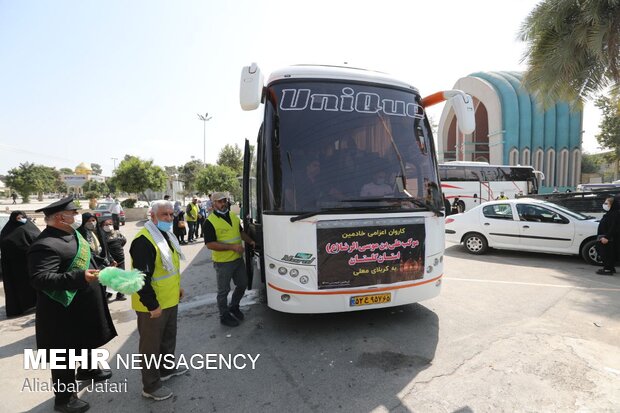 اعزام ۶۸۲۲ زائر از خراسان شمالی به مشهد با حمل و نقل عمومی