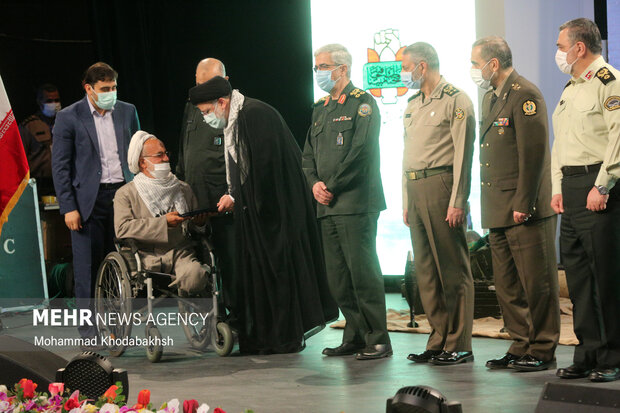 Honoring ceremony of war veterans, martyrs of sacred defense