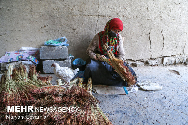 Traditional broom making in Khorasan