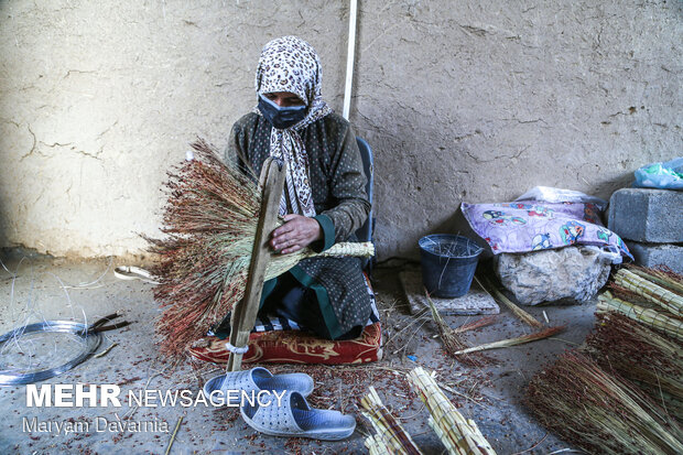 Traditional broom making in Khorasan