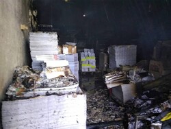 آتش سوزی یک کارگاه در خیابان قزوین