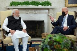 «جو بایدن» و نخست وزیر هند در کاخ سفید دیدار می کنند