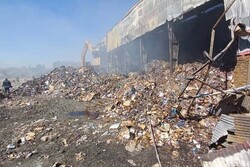 آتشسوزی کارخانه بازیافت کاغذ در ارومیه/عملیات اطفا تداوم دارد