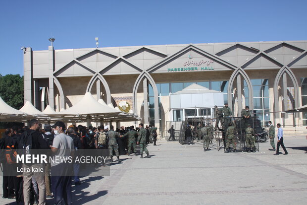 تردد زائران اربعین در پایانه مرزی مهران