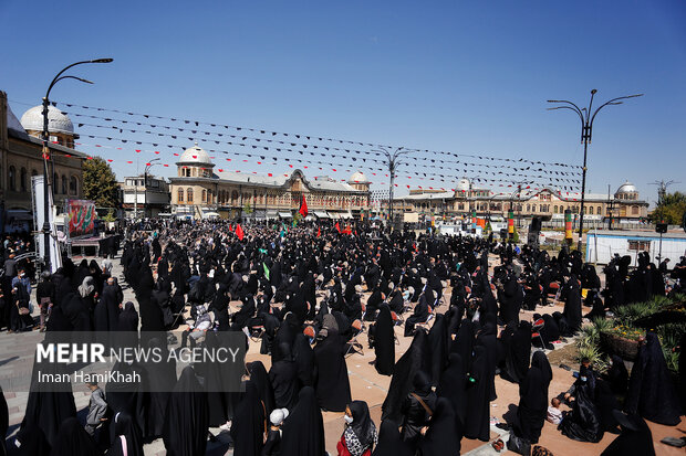 تجمع بزرگ‌جاماندگان اربعین حسینی در همدان
