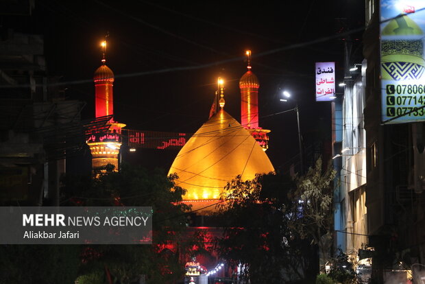 عزاداری شب اربعین در کربلا