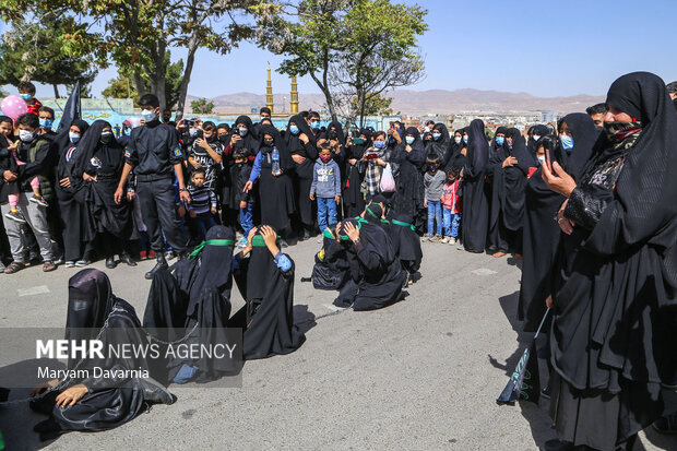 مراسم عزاداری جاماندگان اربعین حسینی در بجنورد‎‎